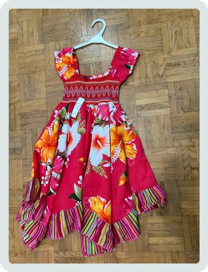Robe à fleurs rose - photo numéro 3