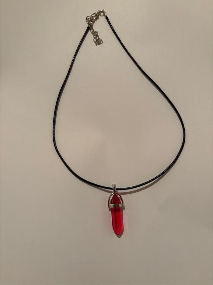Magnifique collier rouge, rubis
