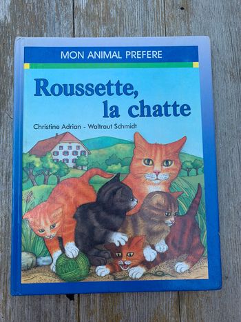 Livre Roussette la chatte.