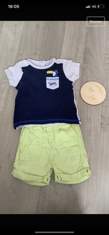 Ensemble été garçon 12 mois