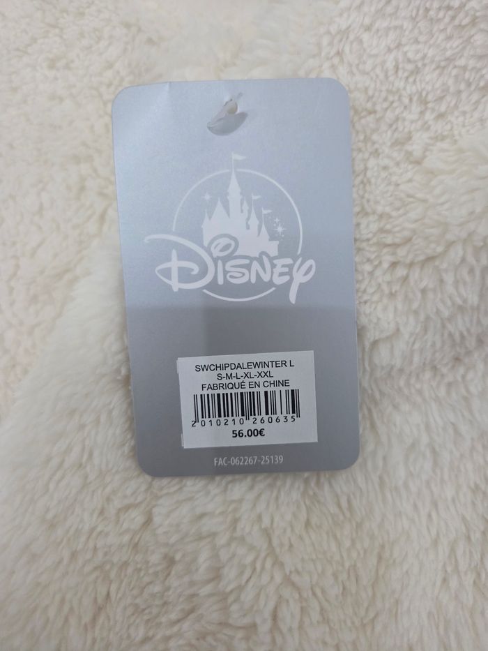 Sweat Polaire logo Disneyland Paris Tic & Tac Winters taille L +1 cadeau Disney offert - photo numéro 4