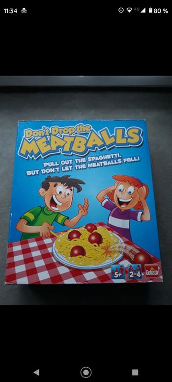 Jeu de société Don't drop thé meatballs Goliath