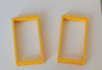Encadrement de porte jaune lego 