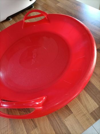 Luge ski ronde rouge Eda