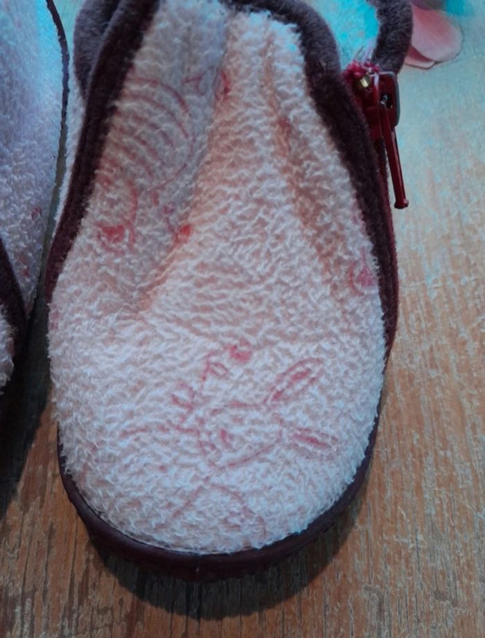 Pantoufles chaussons pointure 21 rose - photo numéro 2