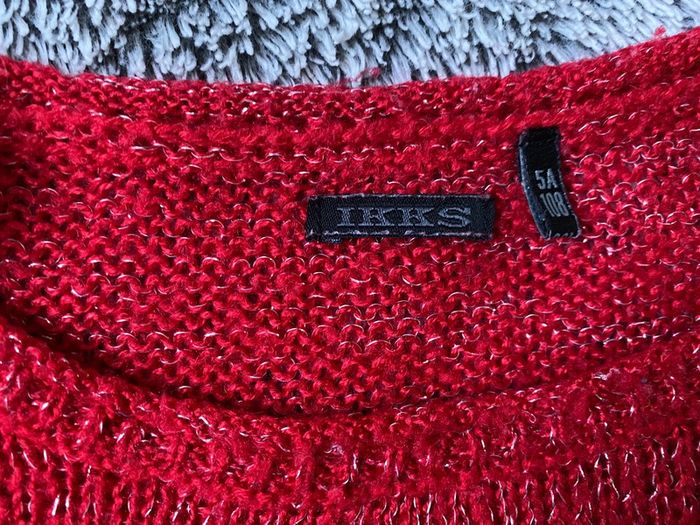 Pull rouge IKKS - 5 ans - photo numéro 3
