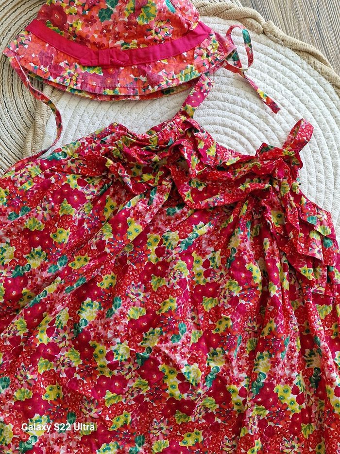 Ensemble robe + chapeau fleuris DPAM - photo numéro 3