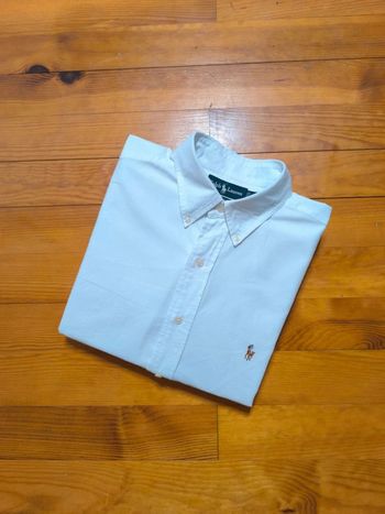 Chemise Ralph Lauren - Yarmouth Oxford - Logo brodé premium - Blanc - Taille XL/XXL