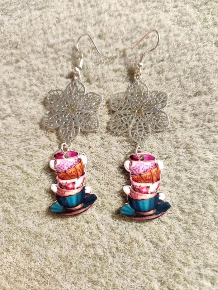 Boucles d'oreilles artisanales - photo numéro 3