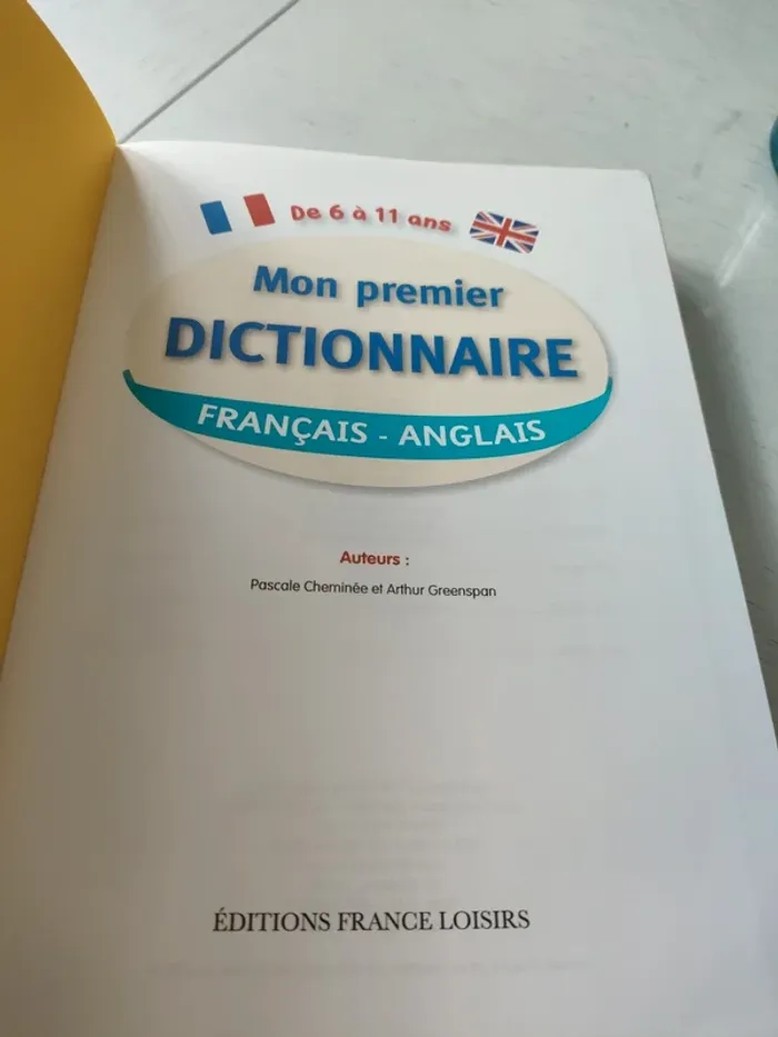 Mon premier dictionnaire français-anglais 6-11 ans - photo numéro 2