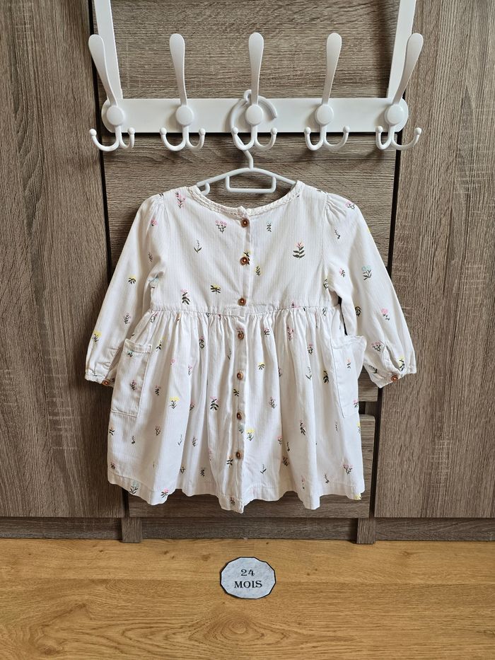 Vêtement Bébé Fille - Ensemble : Robe + Gilet + Collant - Sergent Major - 24 mois 86 cm - photo numéro 5