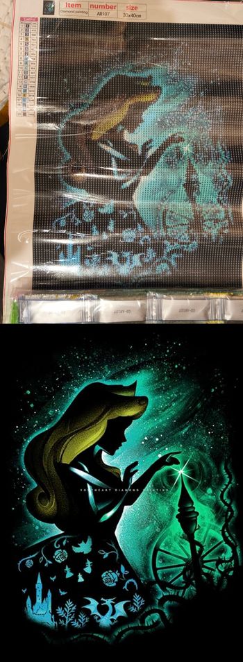 Diamant paint Disney la belle aux bois dormant 30x40.