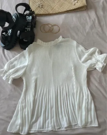 Blouse blanche primark taille L légère fluide