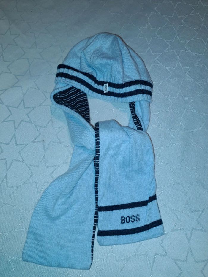 Bonnet et écharpe intégrée 6 mois - photo numéro 8