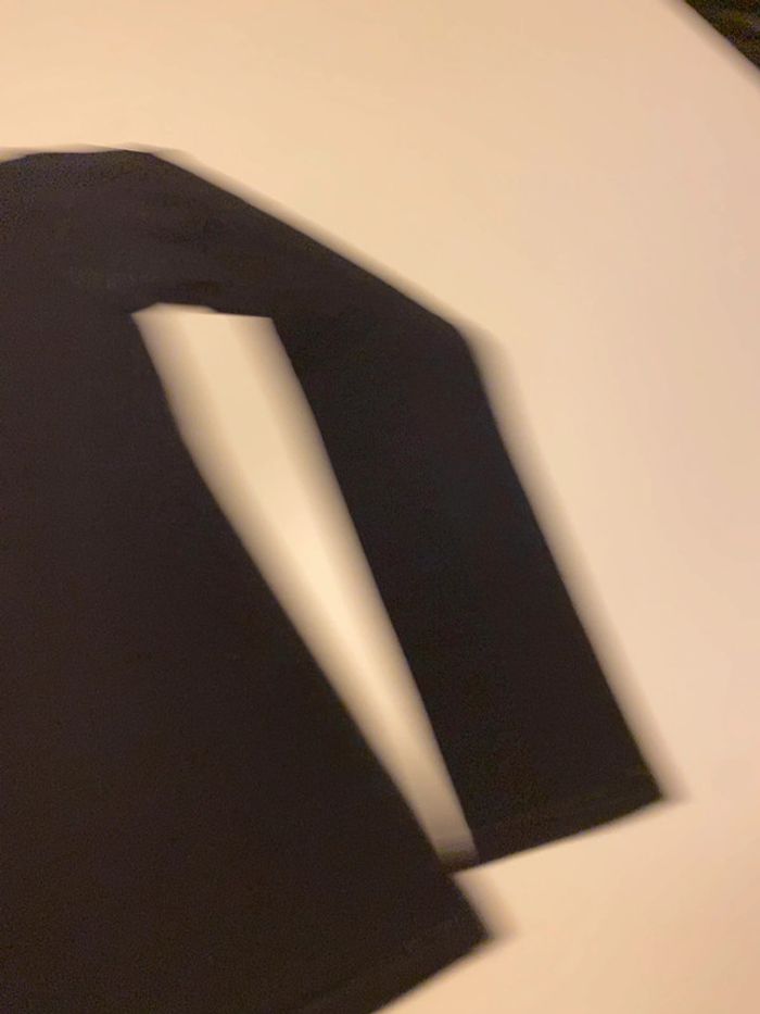 Tee shirt ML noir écriture rose Levi’s 12 ans - photo numéro 6