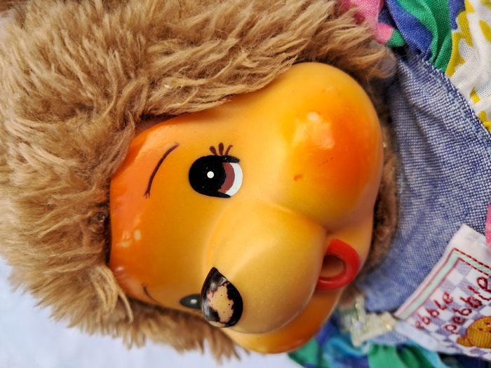 Kiki monchhichi ours en peluche zapf création puschel wuschel Hauteur 26 cm ancien vintage - photo numéro 4