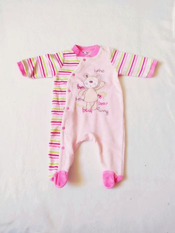 Grenouillère à rayures