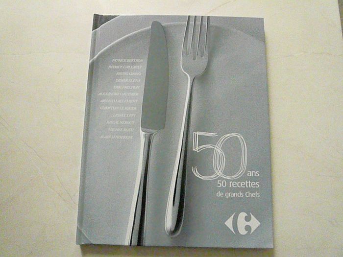 Livre « 50 recettes de grands chefs » neuf