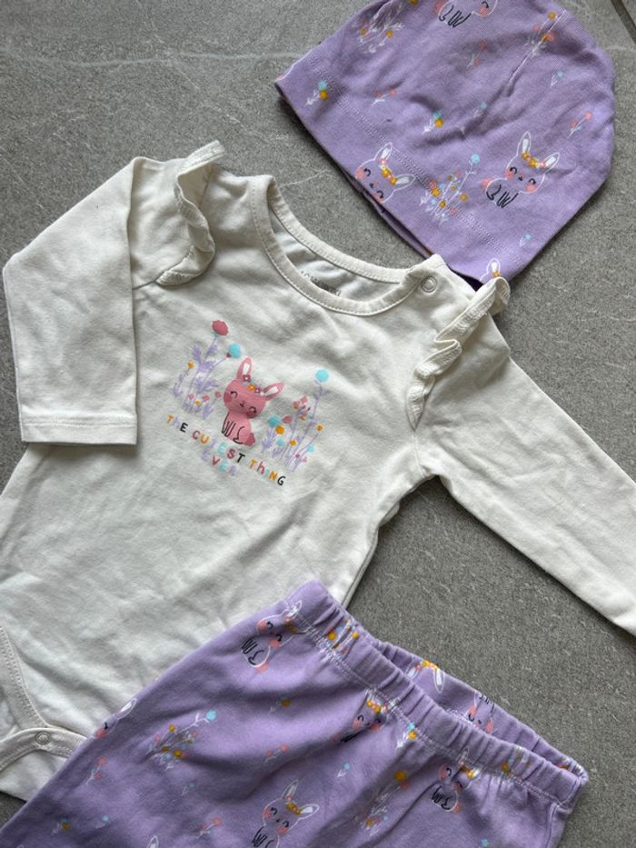 Ensemble fille 3/6 mois