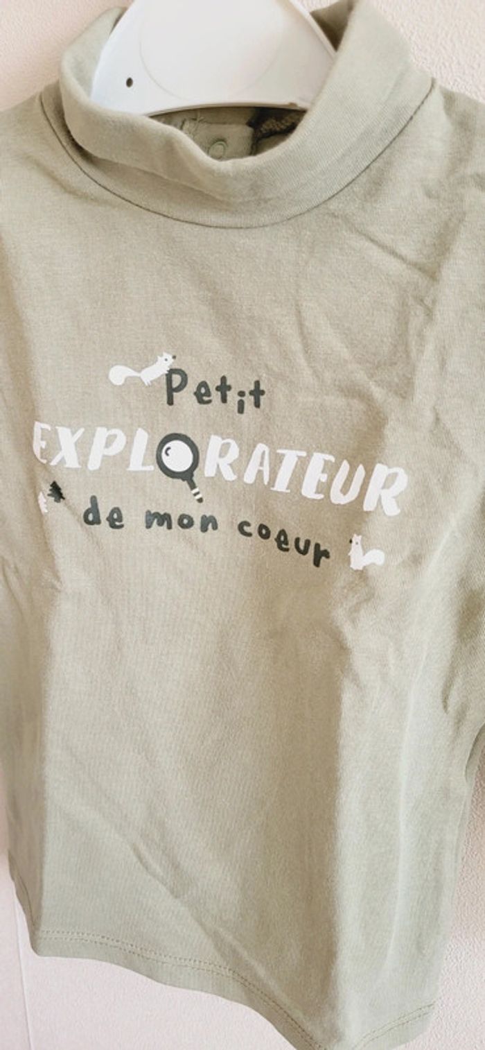 Col roulé kiabi 18 mois kaki - photo numéro 4