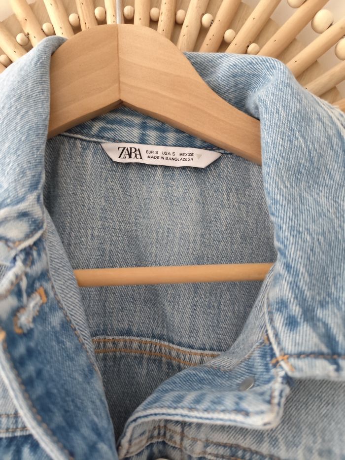 Combi short Zara en jean - photo numéro 2