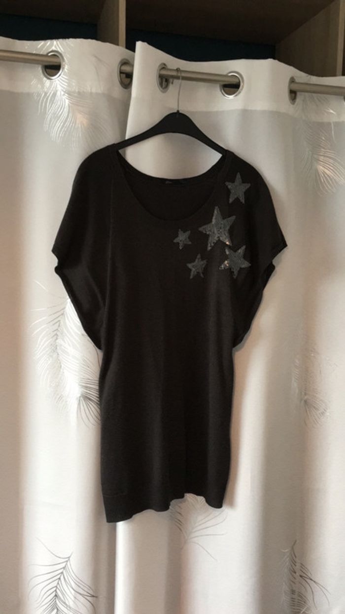 Pull long Mim marron