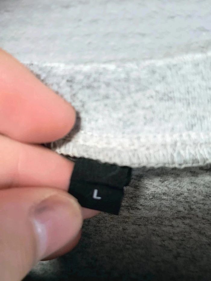 🔥 T-shirt gris chiné style minimaliste – Taille L - photo numéro 5