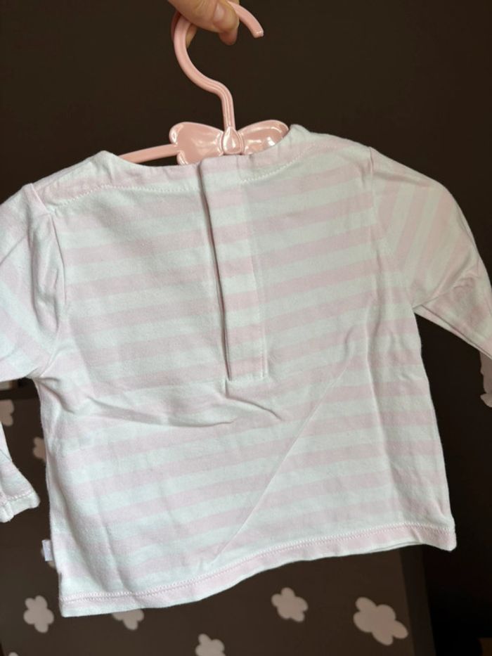T-shirt brodé Jacadi 6 mois - photo numéro 3