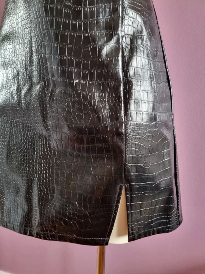 Jupe en Skaï croco shein - photo numéro 4