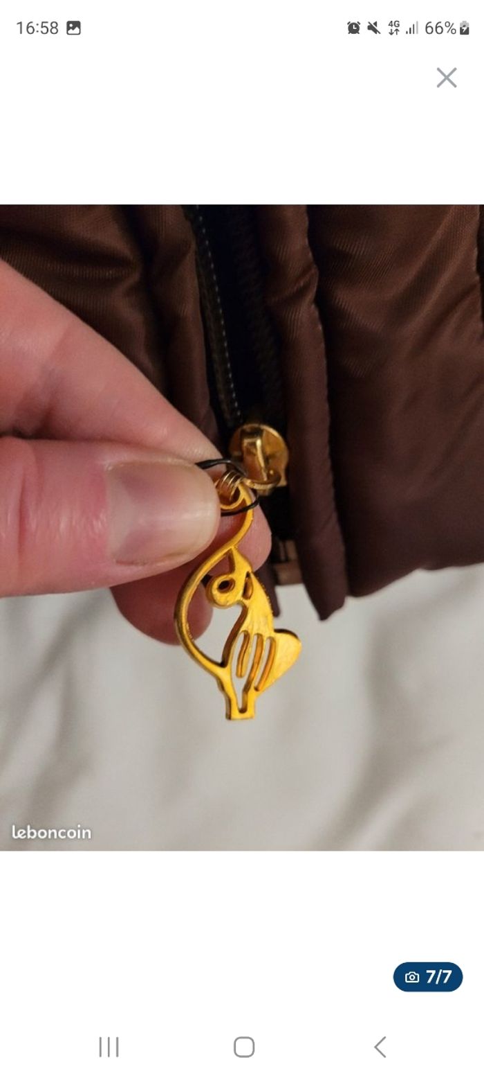 Doudoune courte marron-Taille S NEUVE - photo numéro 7