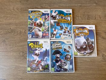 Lot complet lapins crétins Rayman jeux Wii