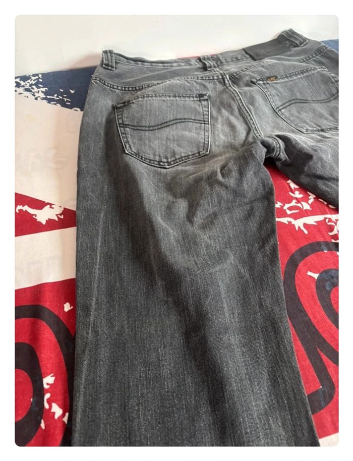 Jeans Lee gris taille 44 coupe droite patte large - photo numéro 15