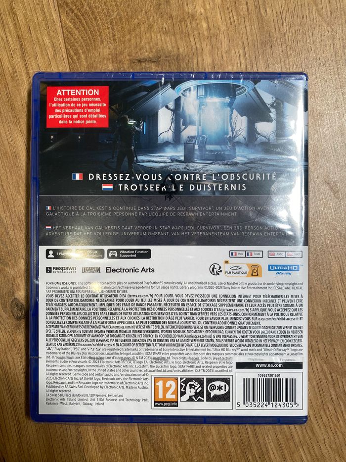 Star Wars jedi survivor - PS5 - jeu neuf sous blister - photo numéro 5