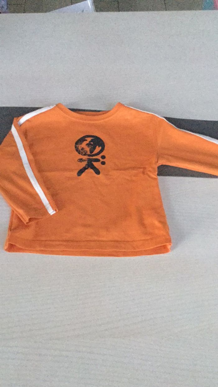 Tee shirt orange 3 ans Okaidi