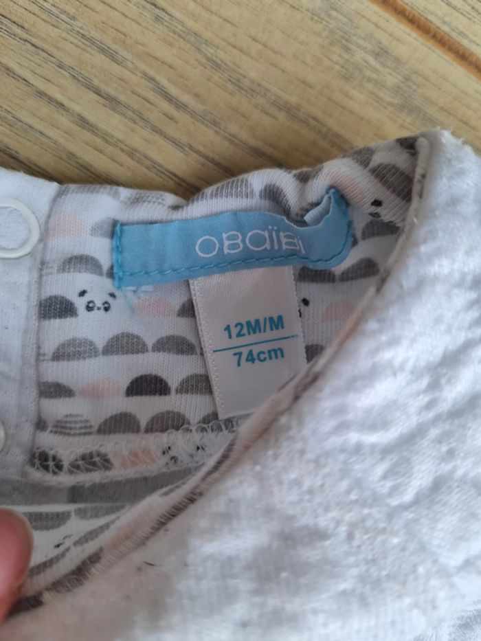 Sweat Blanc Obaibi 12 mois - photo numéro 2