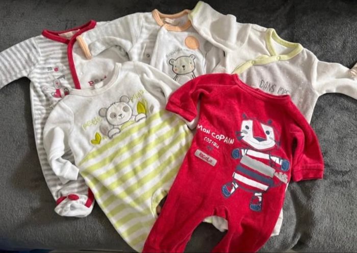 Lot de 5 pyjamas velours