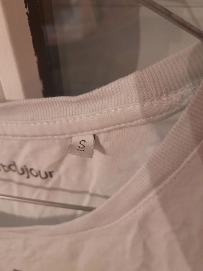 T-shirt du jour humoristique chat taille s - photo numéro 4