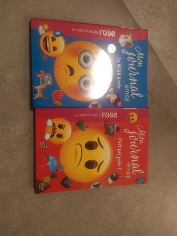 Mon journal emoji bibliothèque rose