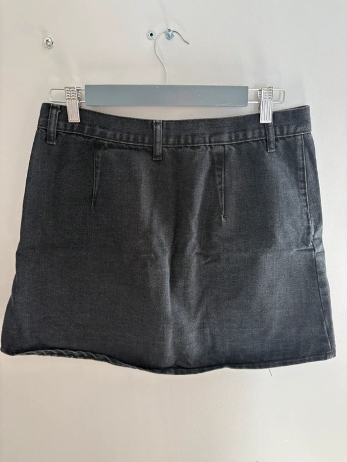 Jupe jeans noir à bouton Angelica 2000 - photo numéro 2