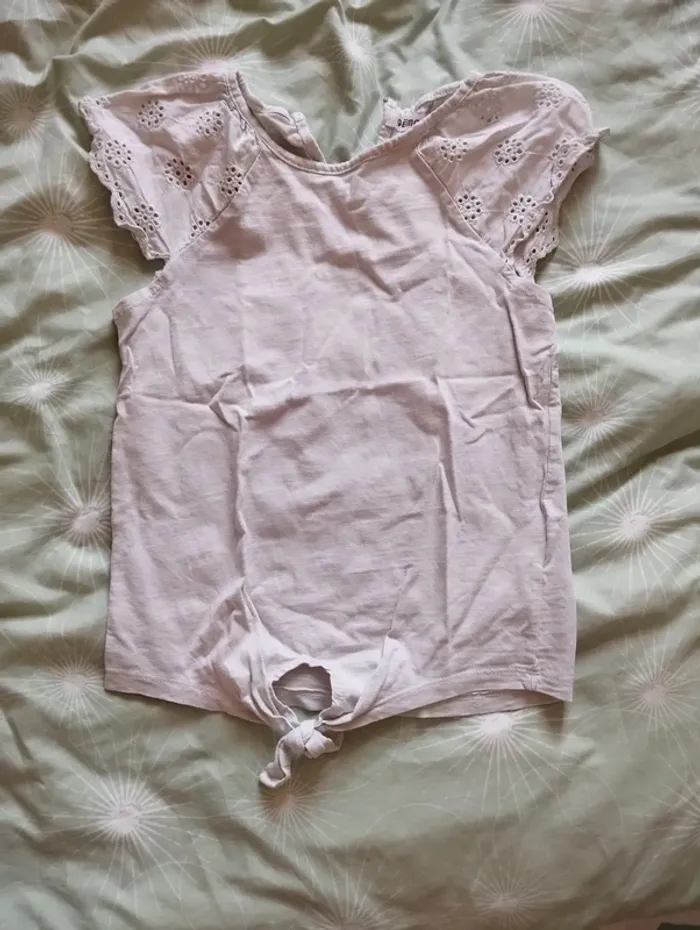 T-shirt blanc dentelle - photo numéro 4
