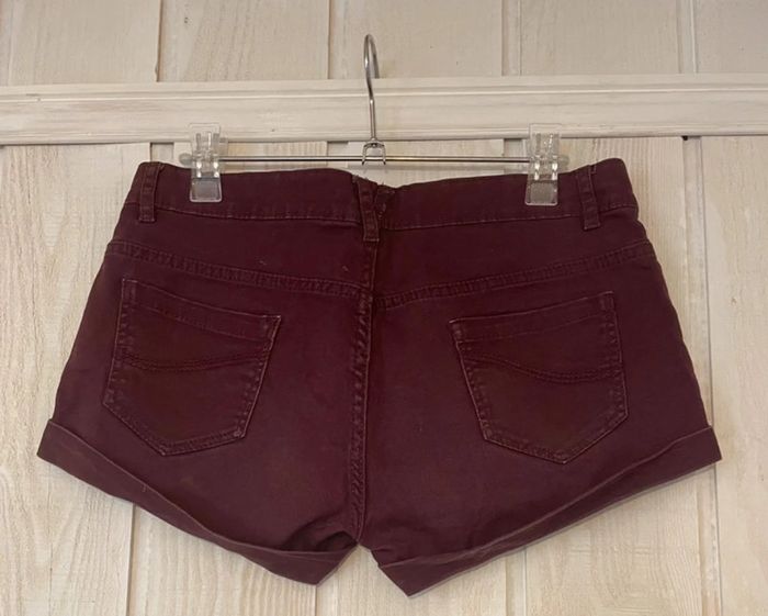 Short denim bordeaux - DenimCo. - 38 - photo numéro 2