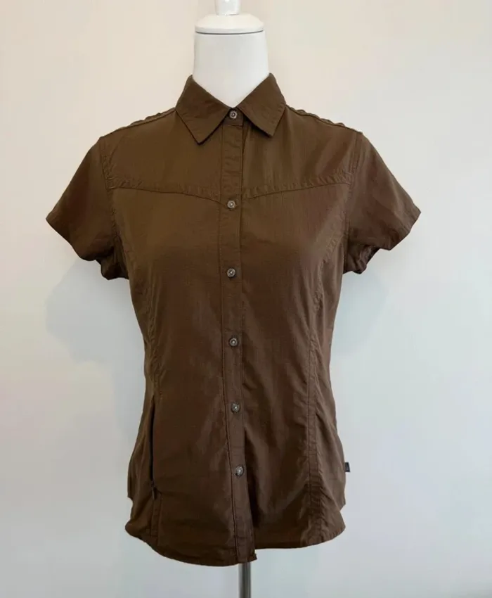 Chemise de randonnée The North Face marron manches courtes taille M