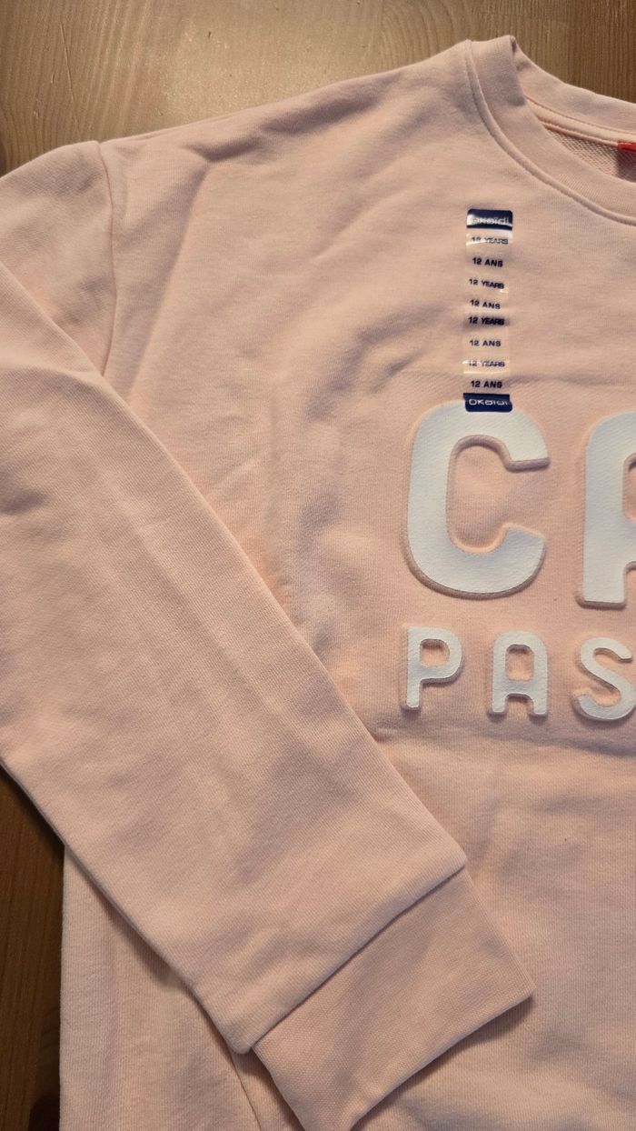 Neuf (non porté) 🏷🥰🩷😍SUPERBE sweat molleton 12 ans fille 😍🥰🩷 - photo numéro 4