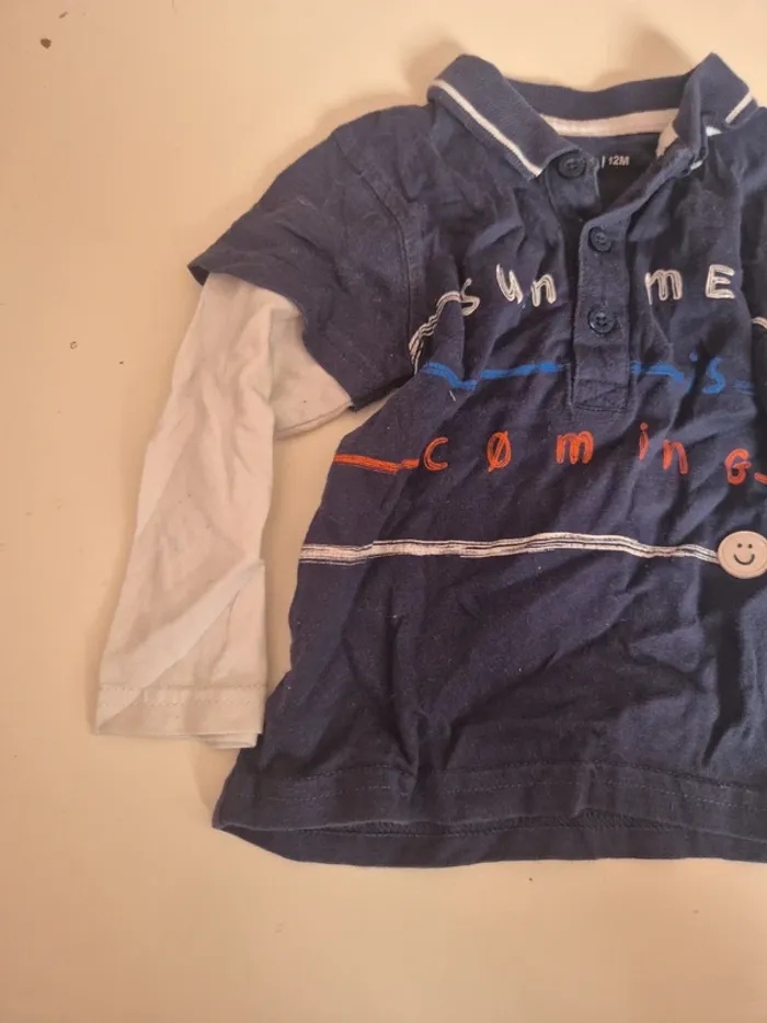 T-shirt à manches longues 12 mois - photo numéro 3