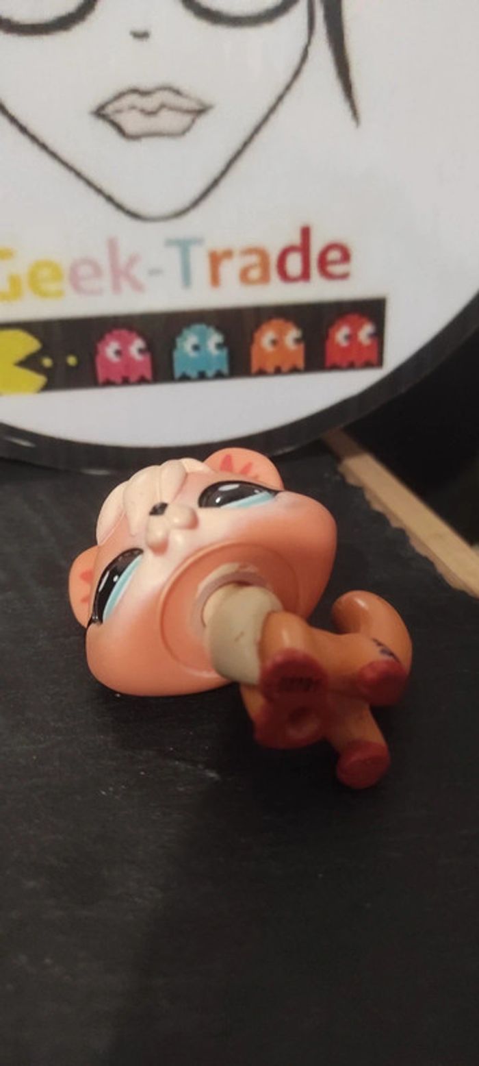 My Littlest Petshop Pet Shop LPS renard fox 1812 Authentic Orange Blanck Noir - photo numéro 6