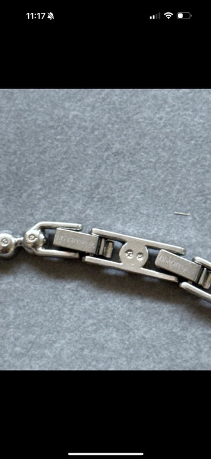 Svarowski collier argenté très bonne etat - photo numéro 4