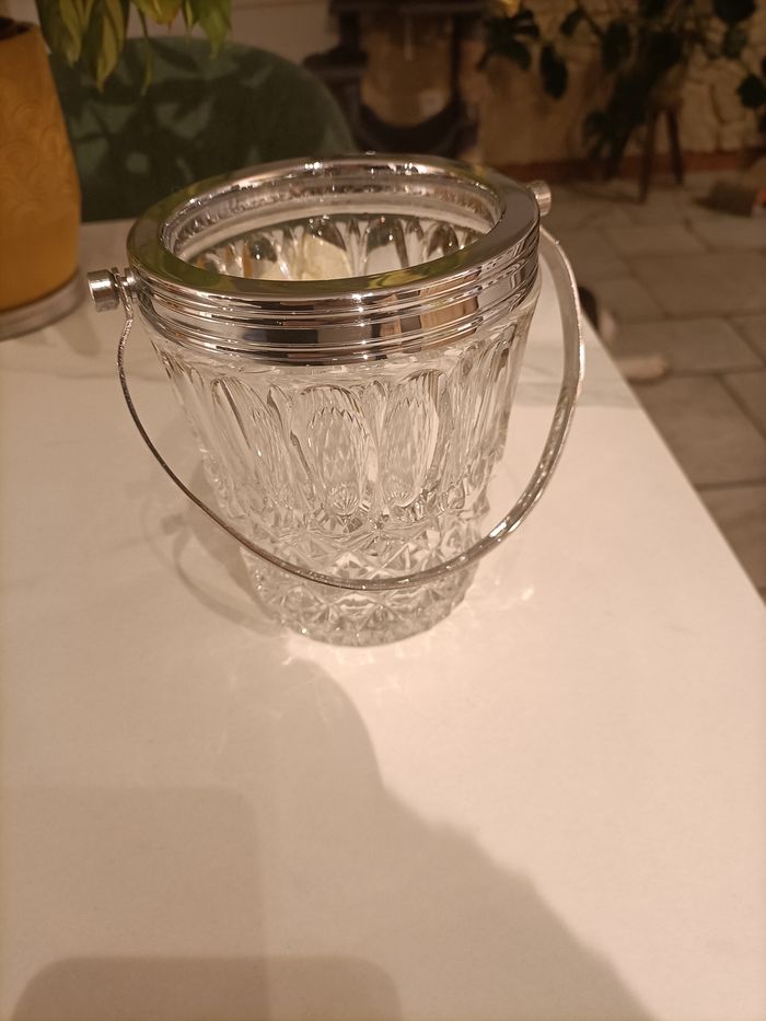 Petit seau à glaçon en crystal - photo numéro 5