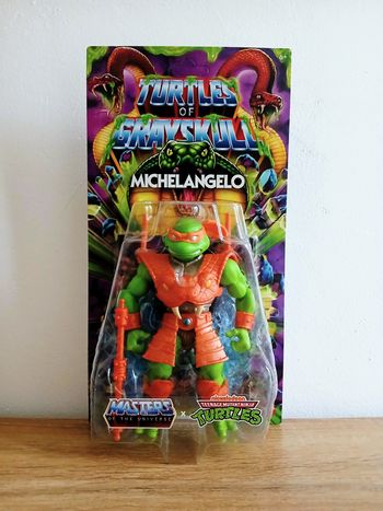 Figurine Michelangelo Turtles Of Grayskull Mattel