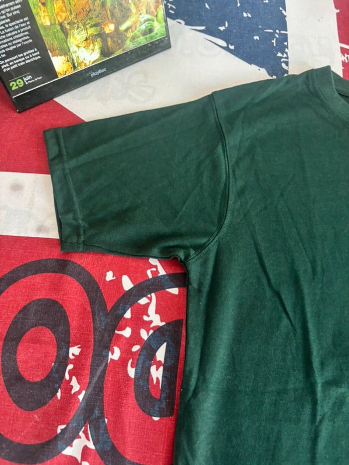 T-shirt Stussy Rework taille M/L vert motif « scorpion » - photo numéro 4