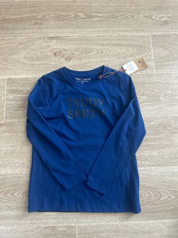 T-shirt à manches longues bleu roi Teddy Smith 8ans